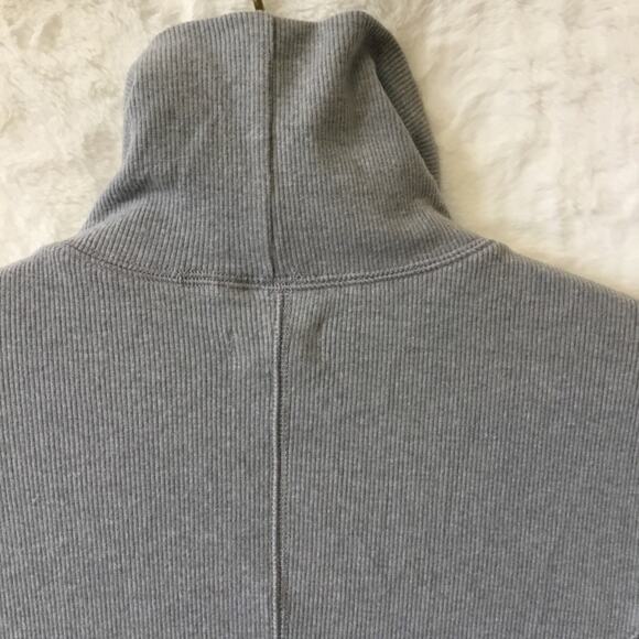 UpWest Gray Cozy Rib Long Sleeve Turtleneck Dress - Picture 12 of 12